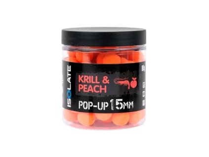 shimano plavajuce boilie isolate pop up krill peach 80 g 15 mm fluoro orange