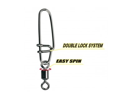 Gamakatsu Hyper S Snap with Swivel stainless Black Nickel 2