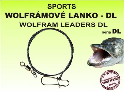 Wolframové lanko Sports DL 20-25-35-45cm 2,5-5-15-25-35kg