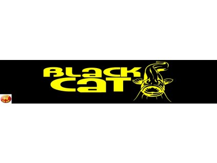 Black cat nálepka plastic sticker for display