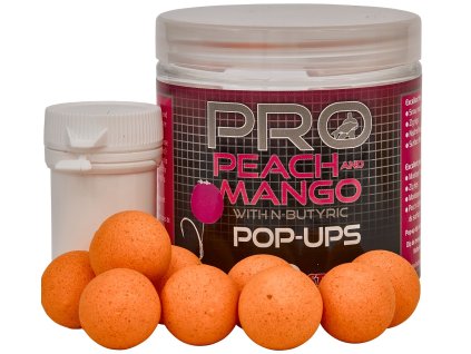 Starbaits Peach&Mango Fluo Pop-Up (Hmotnost 50g, Průměr 16mm)