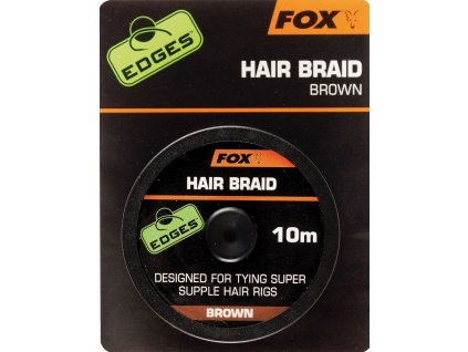 fox navazcova snurka edges hair braid brown 10 m