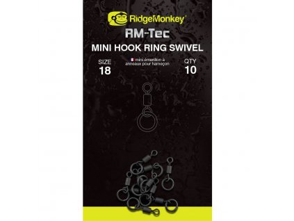 22604 ridgemonkey obratlik rm tec mini hook ring swivel 10ks