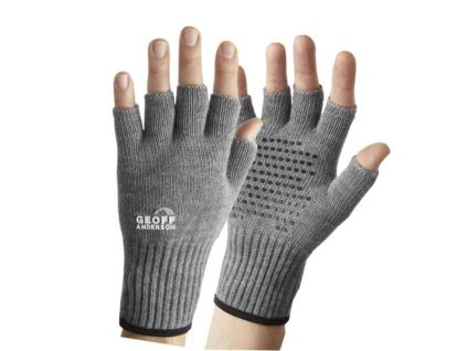 23667 geoff anderson rukavice bez prstu technical merino sede