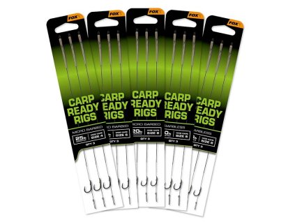 Fox Hotové návazce Carp Ready Rigs x 3 - Wide Gape (Velikost vel.8)