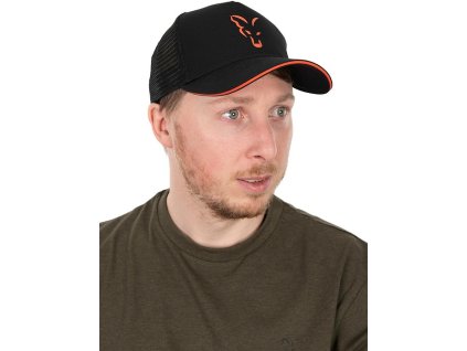 ksiltovka fox collection trucker cap black orange 2706101[1]