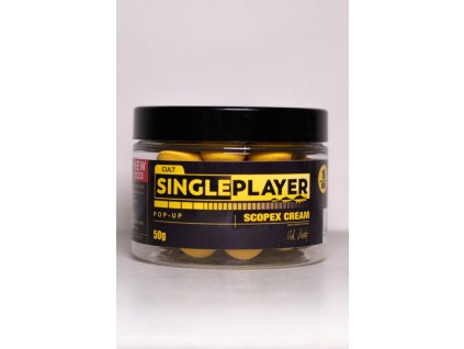 SINGLEPLAYER Pop-up Boilies Scopex Cream (Hmotnost 50g, Velikost 12mm)