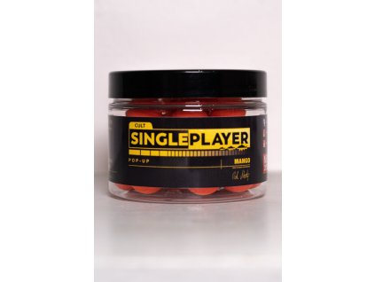 SINGLEPLAYER Pop-up Boilies Mango (Hmotnost 50g, Velikost 12mm)