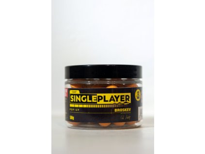 SINGLEPLAYER Pop-up Boilies Broskev (Hmotnost 50g, Velikost 12mm)
