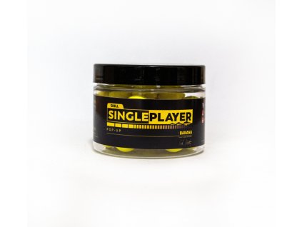 SINGLEPLAYER Pop-up Boilies Banana (Hmotnost 50g, Velikost 12mm)