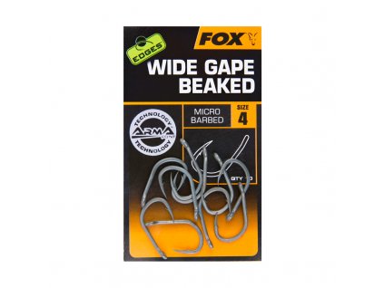 Fox Háčky Wide Gape Beaked (Velikost vel.8)
