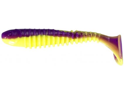 Berkley Flex Rib Shad Purple chartreuse