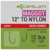 Korum Návazce Maggot Hook to Nylon