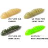 FishUP Dipované umělé nástrahy Červ Pupa 2,3cm (12ks v balení) (Barva Hot Orange)