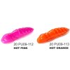 FishUP Dipované umělé nástrahy Červ Pupa 2,3cm (12ks v balení) (Barva Hot Orange)