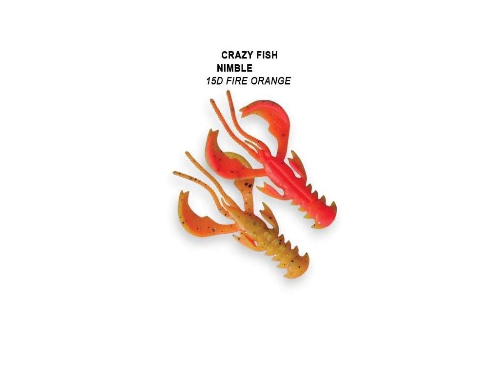 Nimble 10cm color 15D fire orange  balení 5 kusů