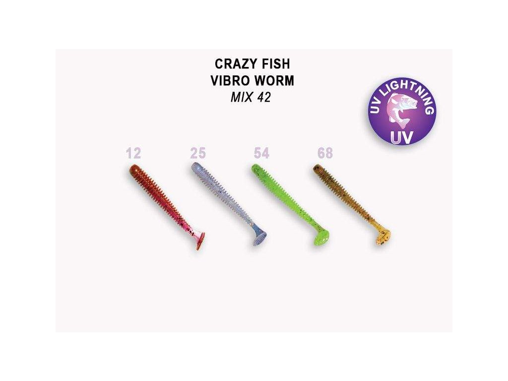 Vibro Worm 5 cm color mix 42