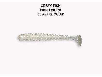 Vibro Worm 5 cm 66 pearl snow
