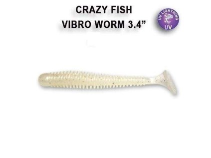 Vibro Worm 8,5 cm barva 66 pearl snow floating