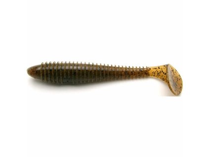 Keitech: Gumová nástraha Swing Impact FAT 3,3" 8,4cm 5,6g Green Pumpkin PP 7ks