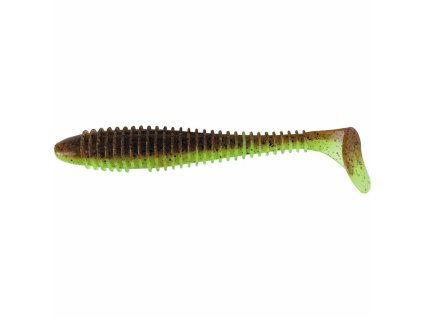 Keitech: Gumová nástraha Swing Impact FAT 4,3" 10,9cm 10,3g Green Pumpkin PP/Chart 6ks