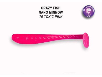 Nano Minnow 4 cm 76 toxic pink