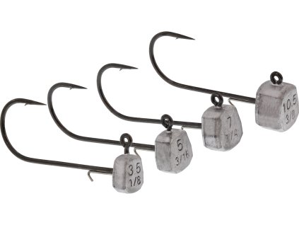 Westin NED JIG HEAD BLACK NICKEL LEAD 3PCS