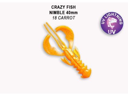 Nimble 4cm barva 18 carrot balení 9 ks