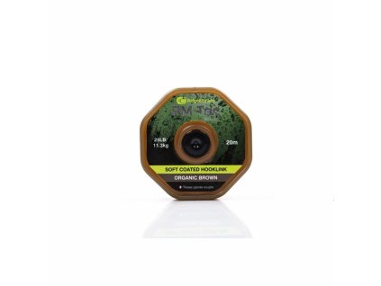 RidgeMonkey: Šnůra RM-Tec Soft Coated Hooklink 35lb 20m Hnědá