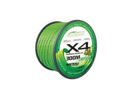 Mistrall pletená šňůra Green catfish 300m průměr: 0,50 mm