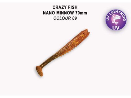 Nano Minnow 7 cm barva 9 caramel