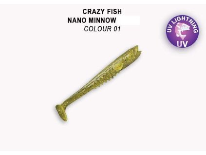 Nano Minnow 9 cm color 1 olive floating