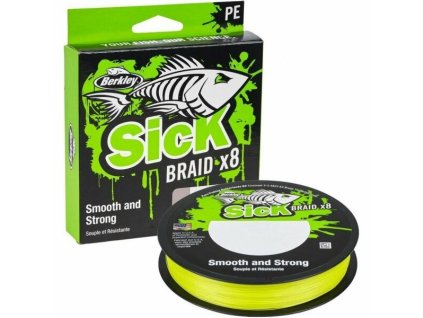 Šňůra Berkley Sick Braid x8 7.5kg 150m 0,10mm Flame Green