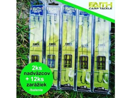 FAITH Blow Out hotové návazce na kapra 2ks   zarážky, vel. 6