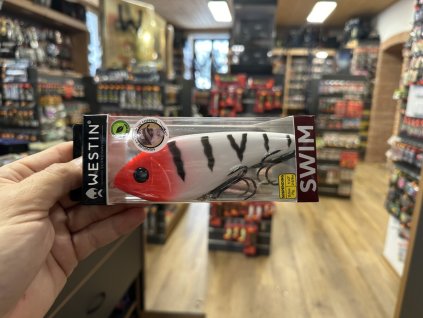 Westin Wobler Swim Glidebait 13.5 CM 77G SUSPENDING Striped Redhead Limited