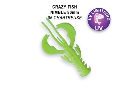 Nimble 8cm floating color 6 chartrouse