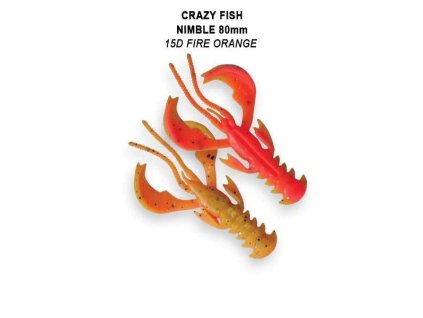Nimble 8cm floating color 15D Fire orange