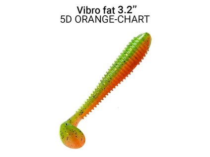 Vibro Fat 8cm barva 5D orange chart 5ks