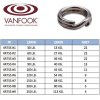 Vanfook 4x Ring 4R-75S pevnostní kroužky  60lb/27kg 22 ks