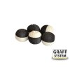 Graff Zig-Rig Plovoucí kuličky 13mm Černá/Bílá