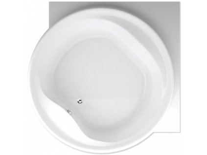 TEIKO Vana Borneo - R kruhová 177x177 cm, akrylátová, bílá V111160N04T02001-VVO0101  Nohy zdarma