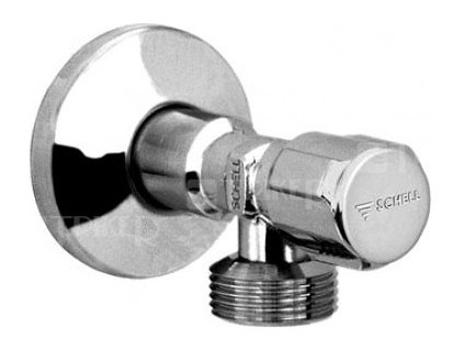 Schell Comfort 033000699 - Pračkový ventil, chrom 1/2"x3/4"