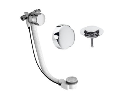 Silfra MODEL A6 vanová souprava s napouštěním, bovden, délka 475mm, zátka 42mm, chrom A61220051