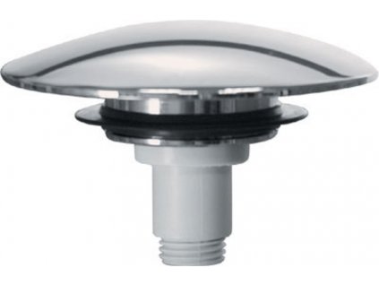 Silfra Náhradní plastová zátka Click Clack, 72mm, chrom RI20351