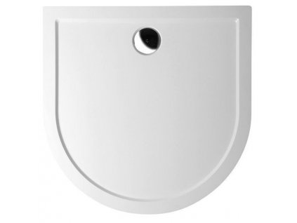 Polysan ISA 90 sprchová vanička z litého mramoru, půlkruh 90x90x4cm, bílá 50511