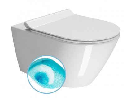 GSI KUBE X závěsná WC mísa, Swirlflush, 55x36 cm, bílá ExtraGlaze 941511