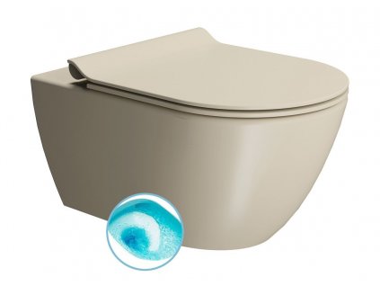 GSI PURA závěsná WC mísa, Swirlflush, 55x36 cm, creta dual-mat 881508