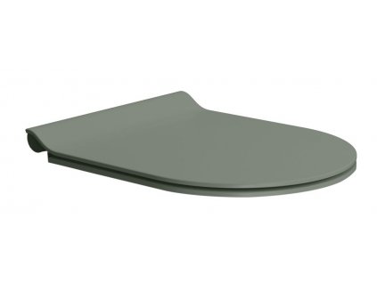 GSI WC sedátko SLIM soft close, duroplast, agave mat/chrom MS86CSN04