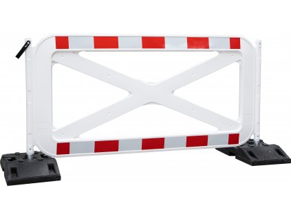 Mobilní bariéra s trubkami bez polepu