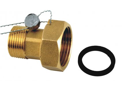 Novaservis Půlšroubení k vodoměrům (set 2 ks) 1/2" x 3/4" SG11  + SLEVA 5% při použití kódu SL5 v košíku